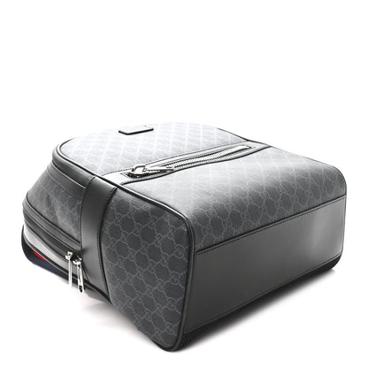 Gucci GG Supreme Monogram Backpack Grey Black 3 of 8