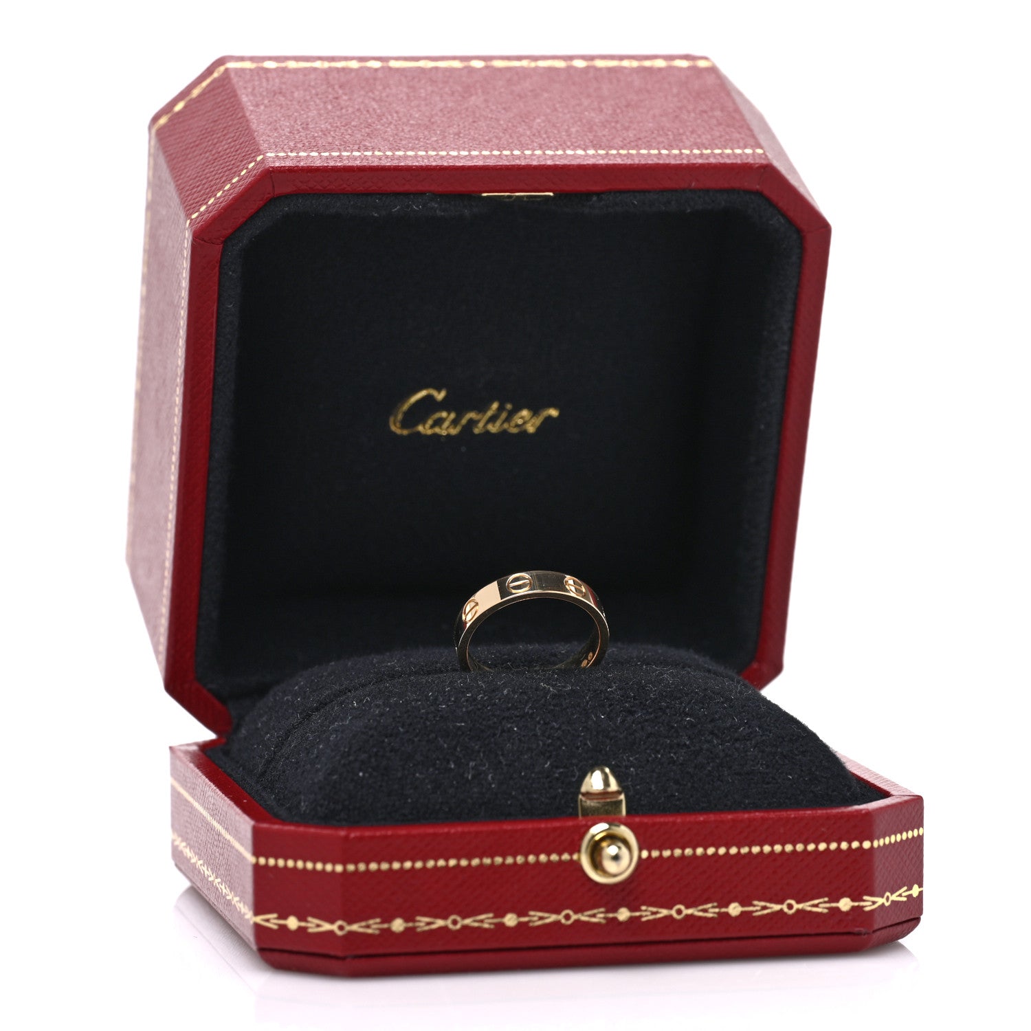 Cartier 18K Yellow Gold 3.5mm LOVE Wedding Band Ring 47 4 5 of 5
