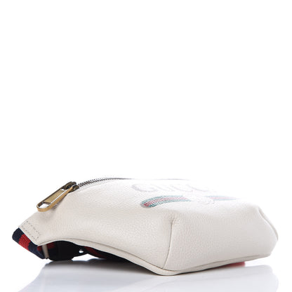 Gucci Grained Calfskin Small Logo Belt Bag White 4 of 7