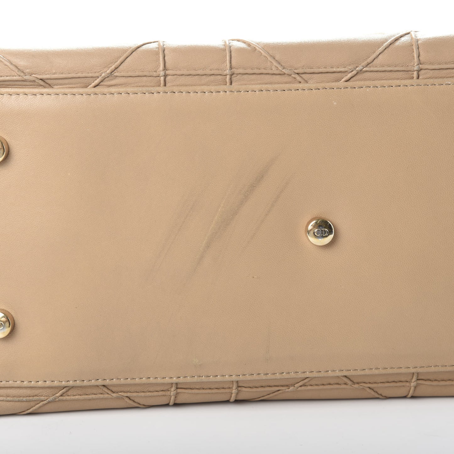 Lambskin Cannage Medium Granville Tote Beige