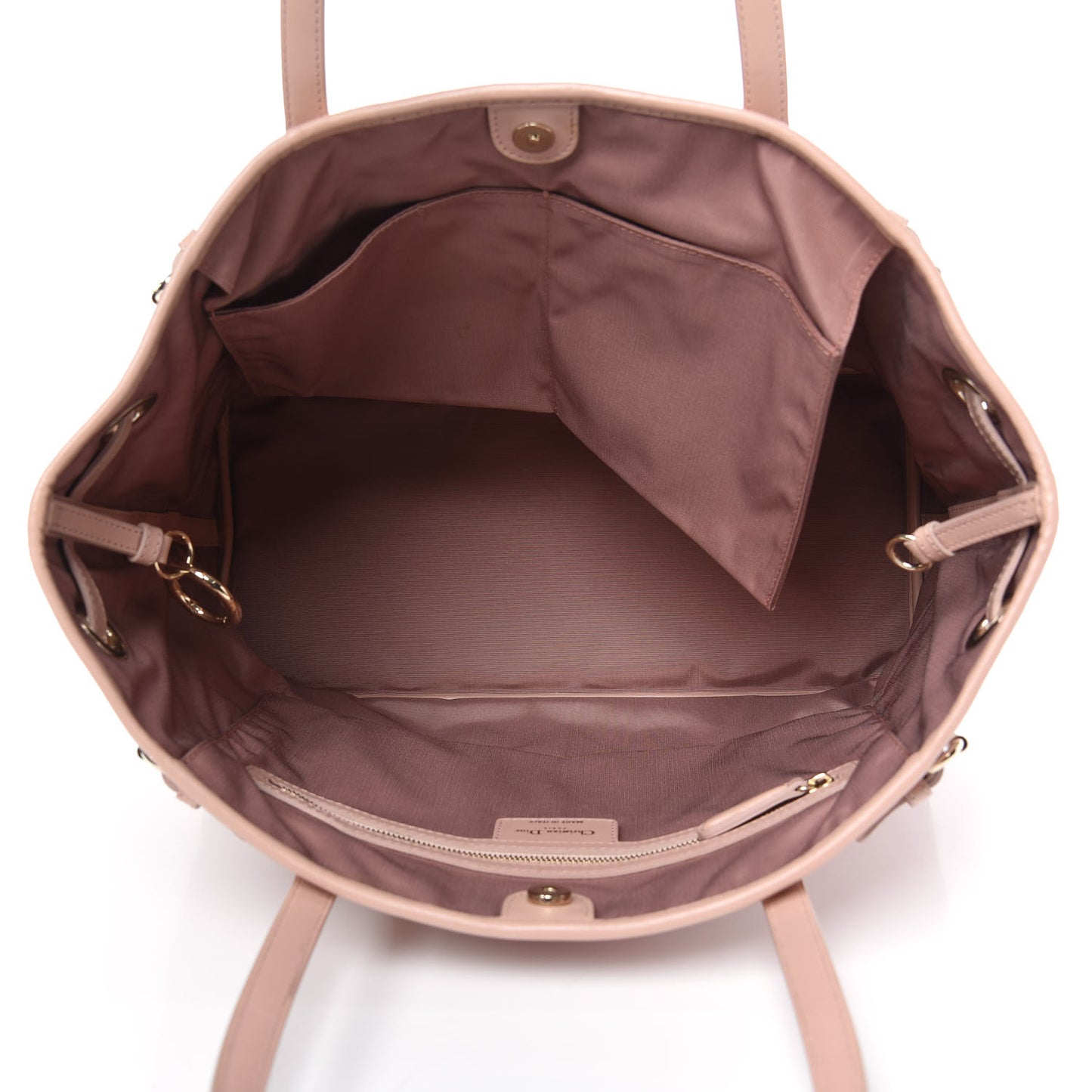 Coated Canvas Cannage Medium Panarea Tote Rosato