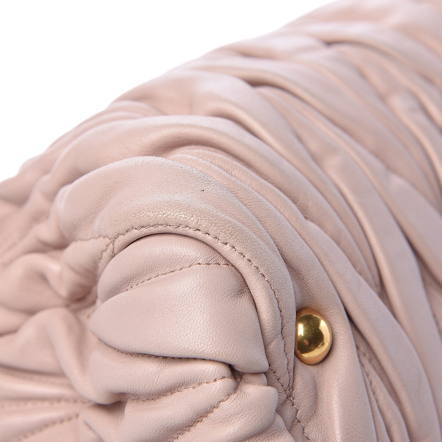 Miu Miu Nappa Matelasse Bauletto Top Handle Bowler Pink 10 of 13