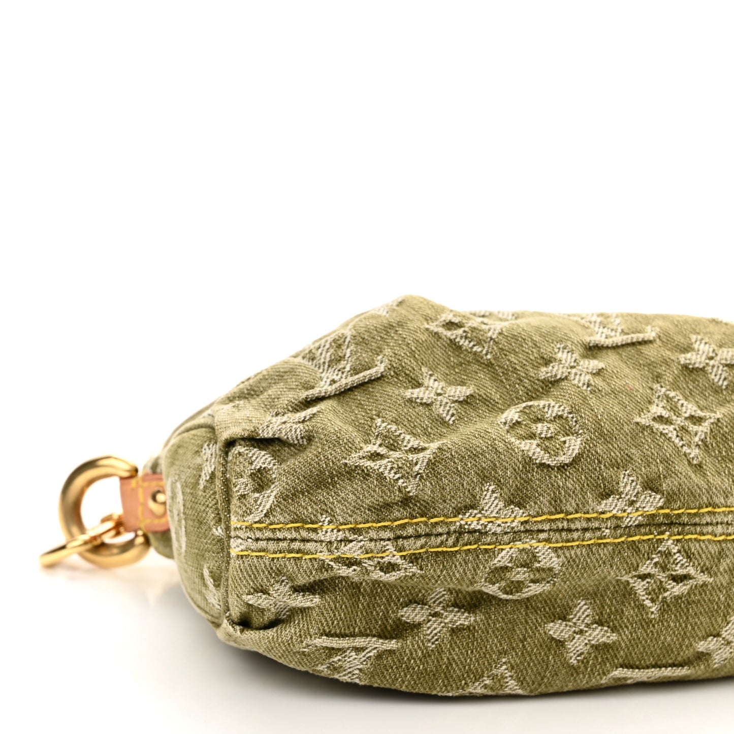 Monogram Denim Mini Pleaty Lichen
