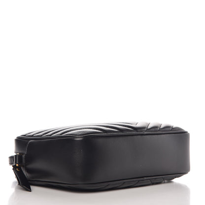 Saint Laurent Calfskin Matelasse Monogram Lou Camera Bag Black 4 of 7