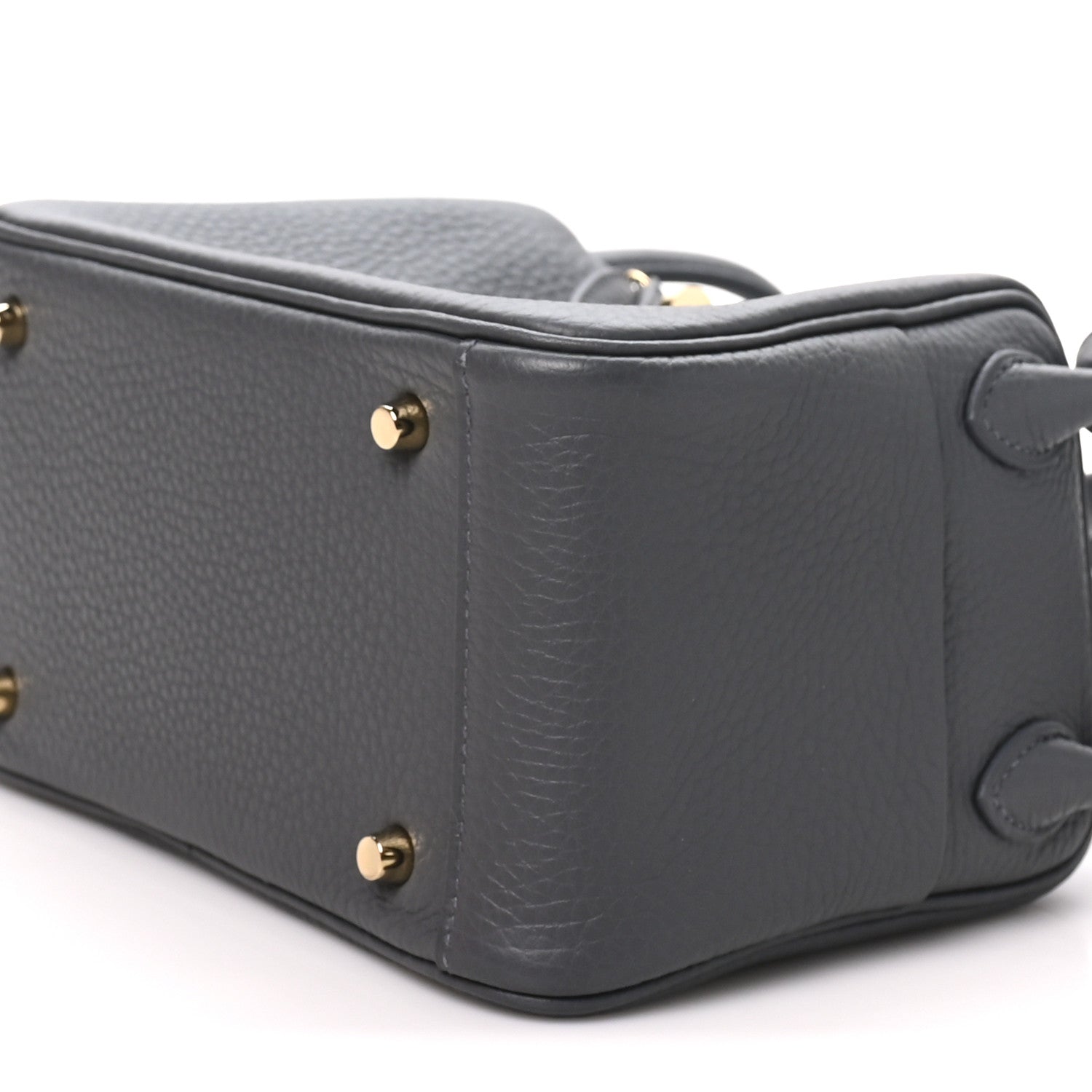 Hermes Taurillon Clemence Mini Lindy 20 Gris Misty 9 of 10