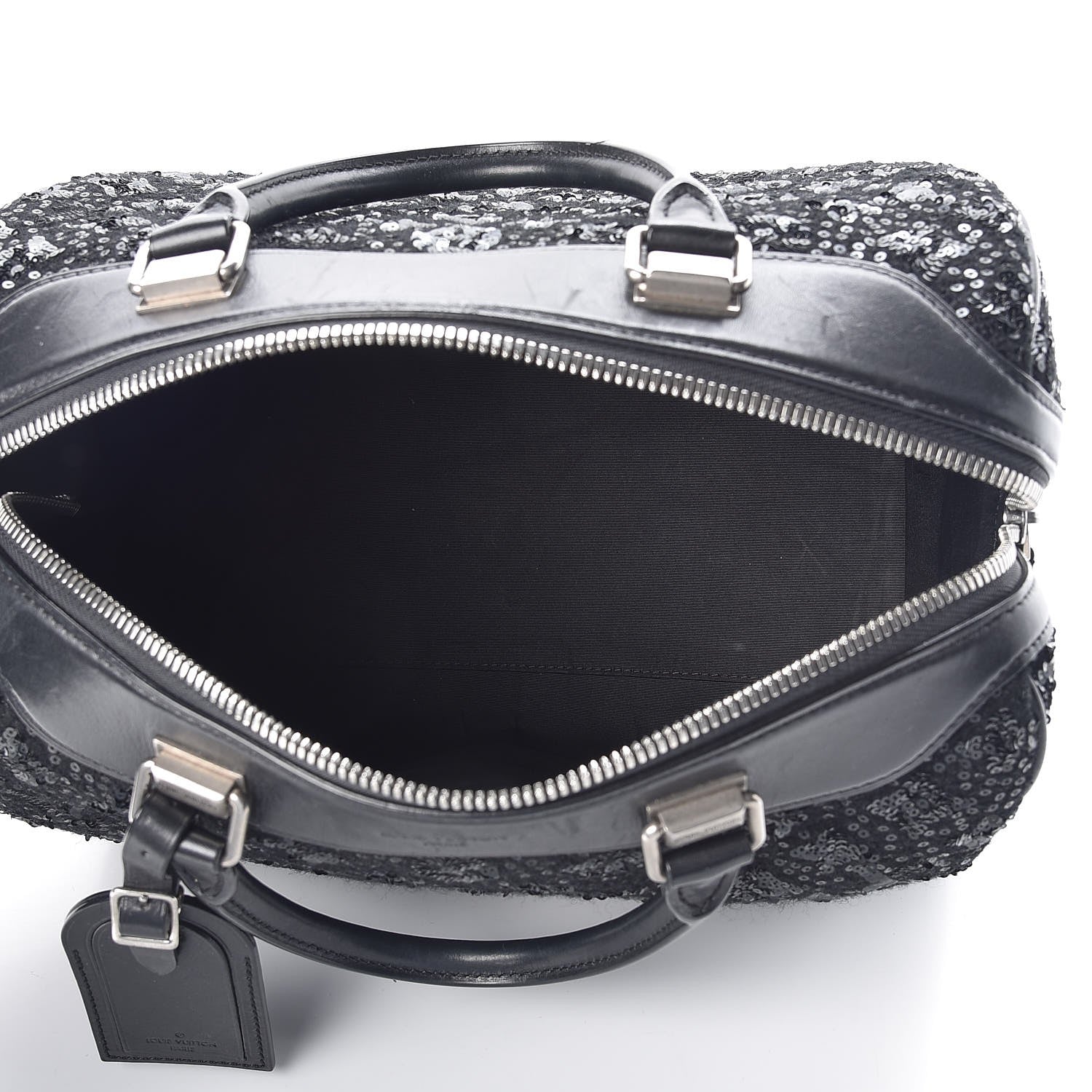 Louis Vuitton Sequin Monogram Sunshine Express Speedy Black 5 of 6
