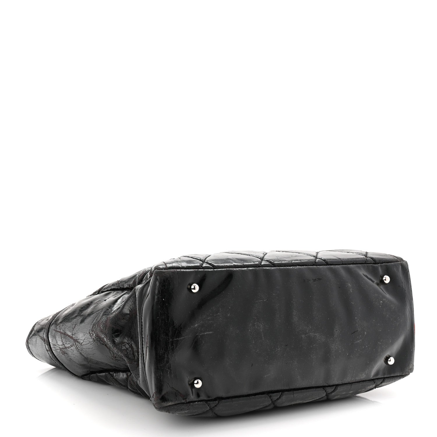 Chanel Vinyl Quilted Large Paris Biarritz Tote Black 4 of 14