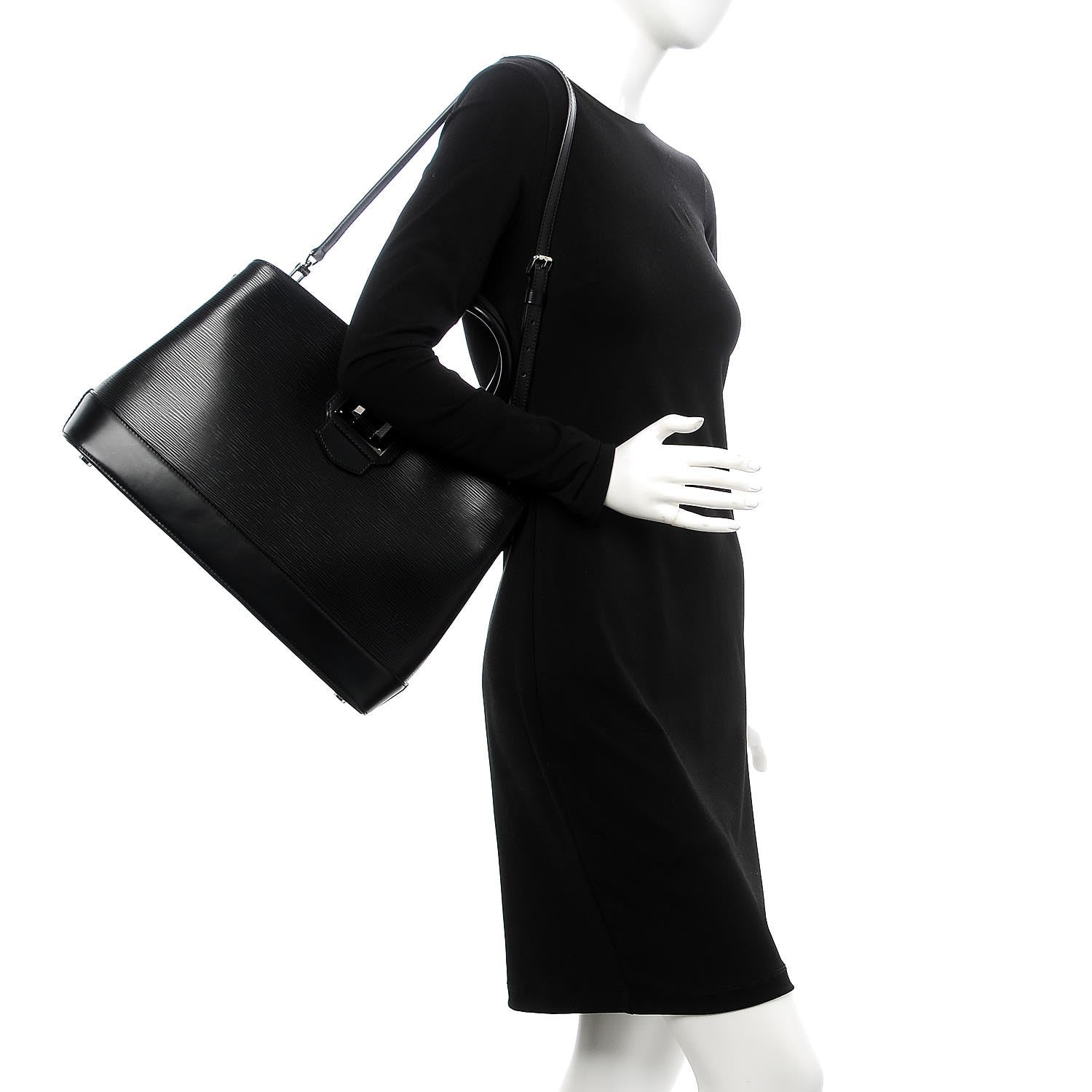 Louis Vuitton Epi Mirabeau GM Black 2 of 8
