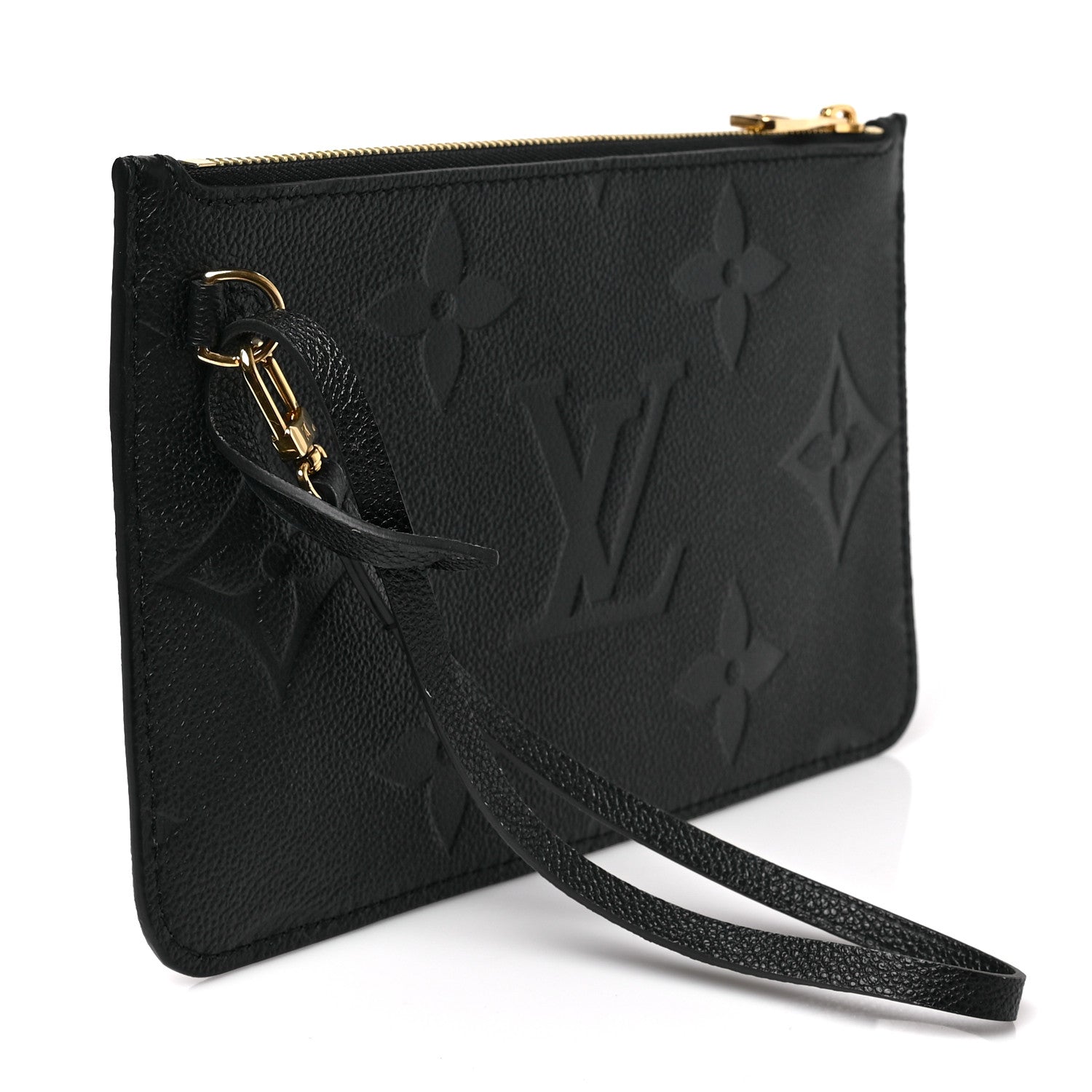 Louis Vuitton Empreinte Monogram Giant Neverfull MM Pochette Black 3 of 5