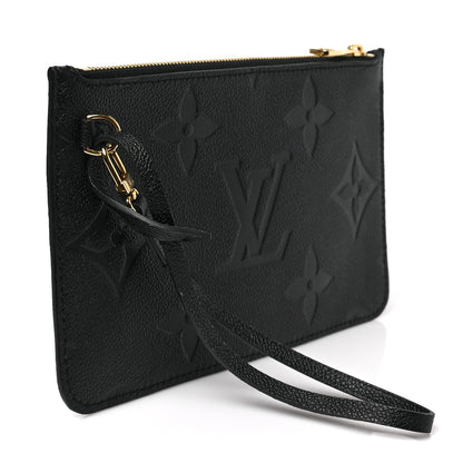 Louis Vuitton Empreinte Monogram Giant Neverfull MM Pochette Black 3 of 5