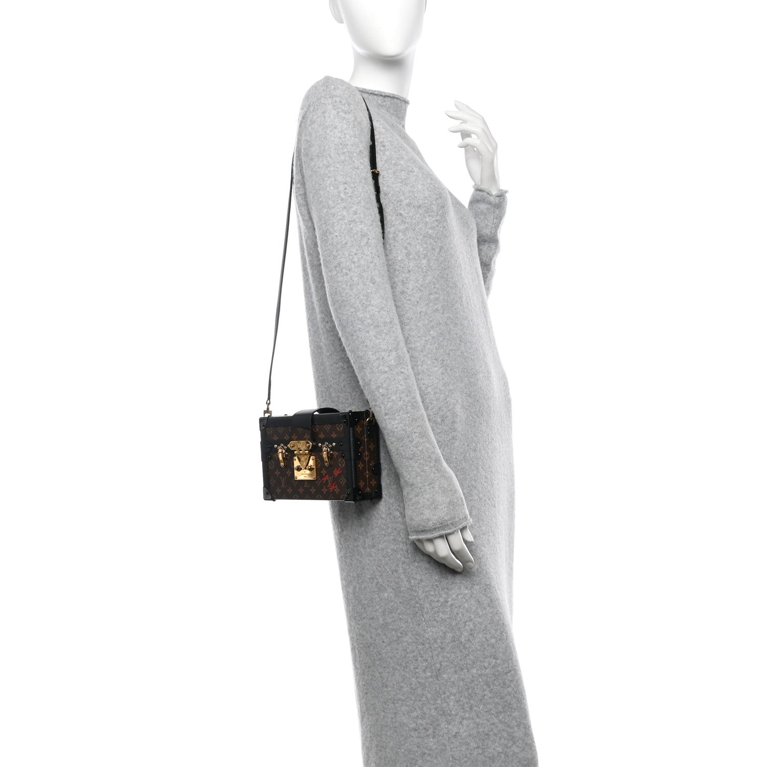 Louis Vuitton Monogram Petite Malle Black 2 of 10