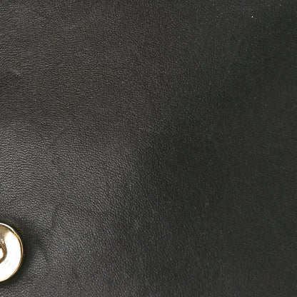 Chanel Lambskin Enamel CC Flap Clutch With Chain Black 11 of 13