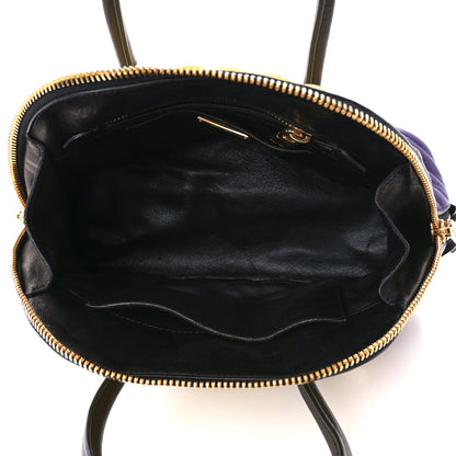 Miu Miu Nappa Matelasse Biker Satchel Sole Viola 5 of 20
