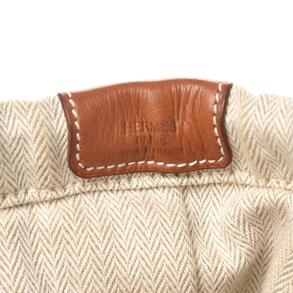 Hermes Canvas Barenia Fourbi 25 MM Pouch Naturel Fauve 6 of 9
