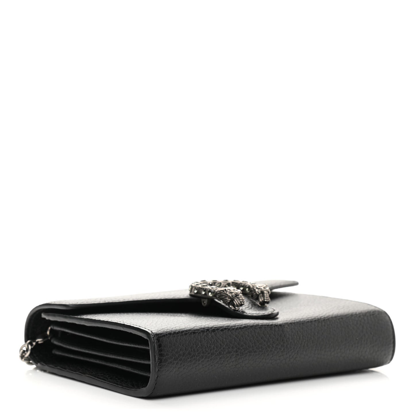 Calfskin Mini Dionysus Chain Wallet Black