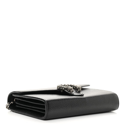 Gucci Calfskin Mini Dionysus Chain Wallet Black 3 of 11
