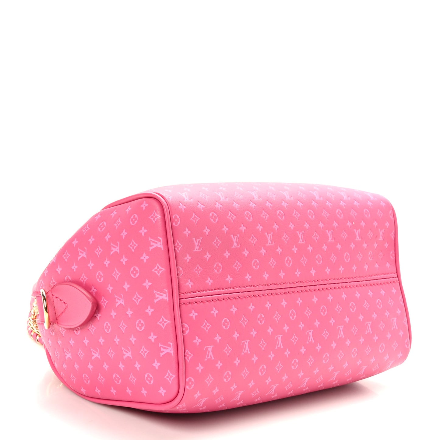 Calfskin Nanogram Embossed Speedy Bandouliere 20 Rose