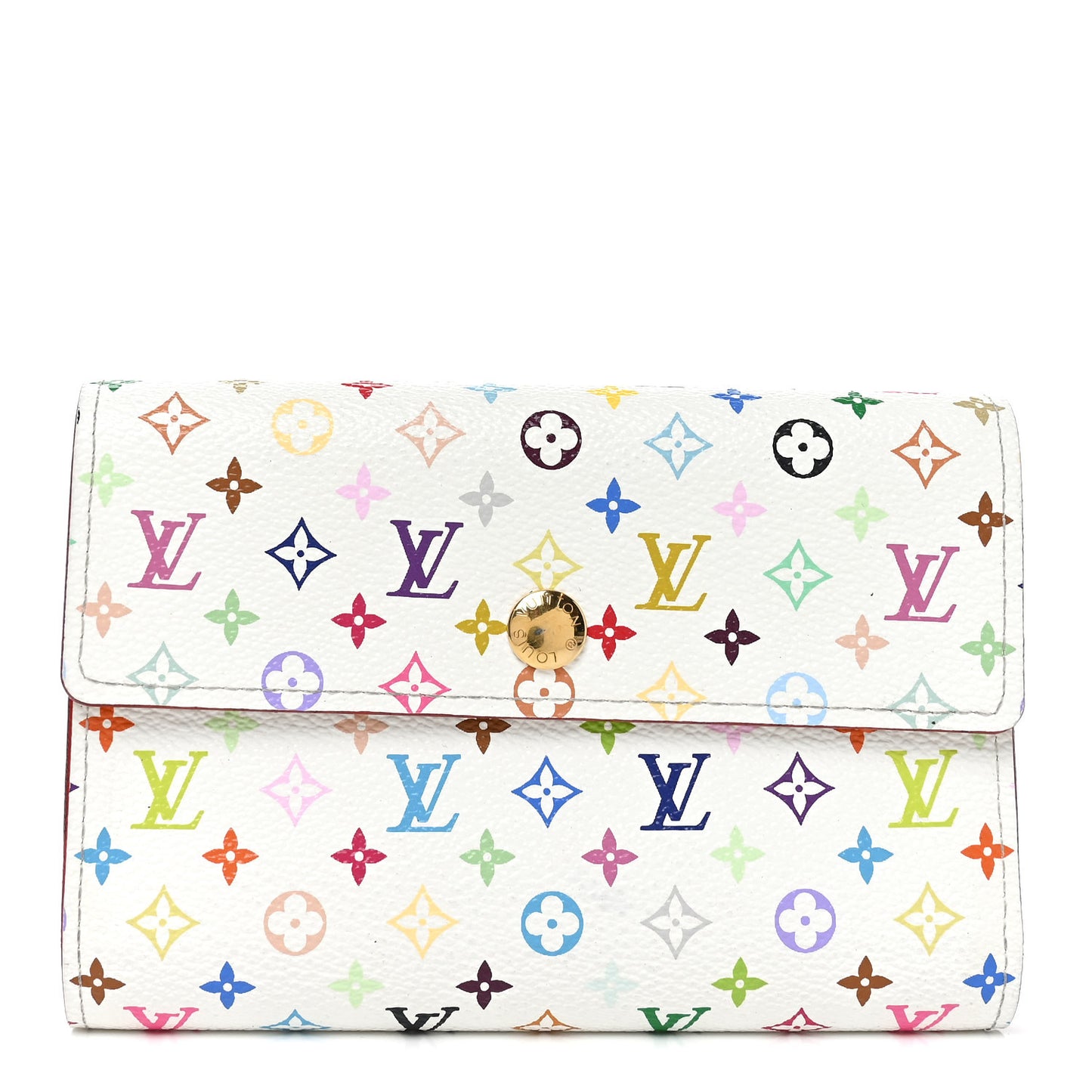 Monogram Multicolor Alexandra Wallet White