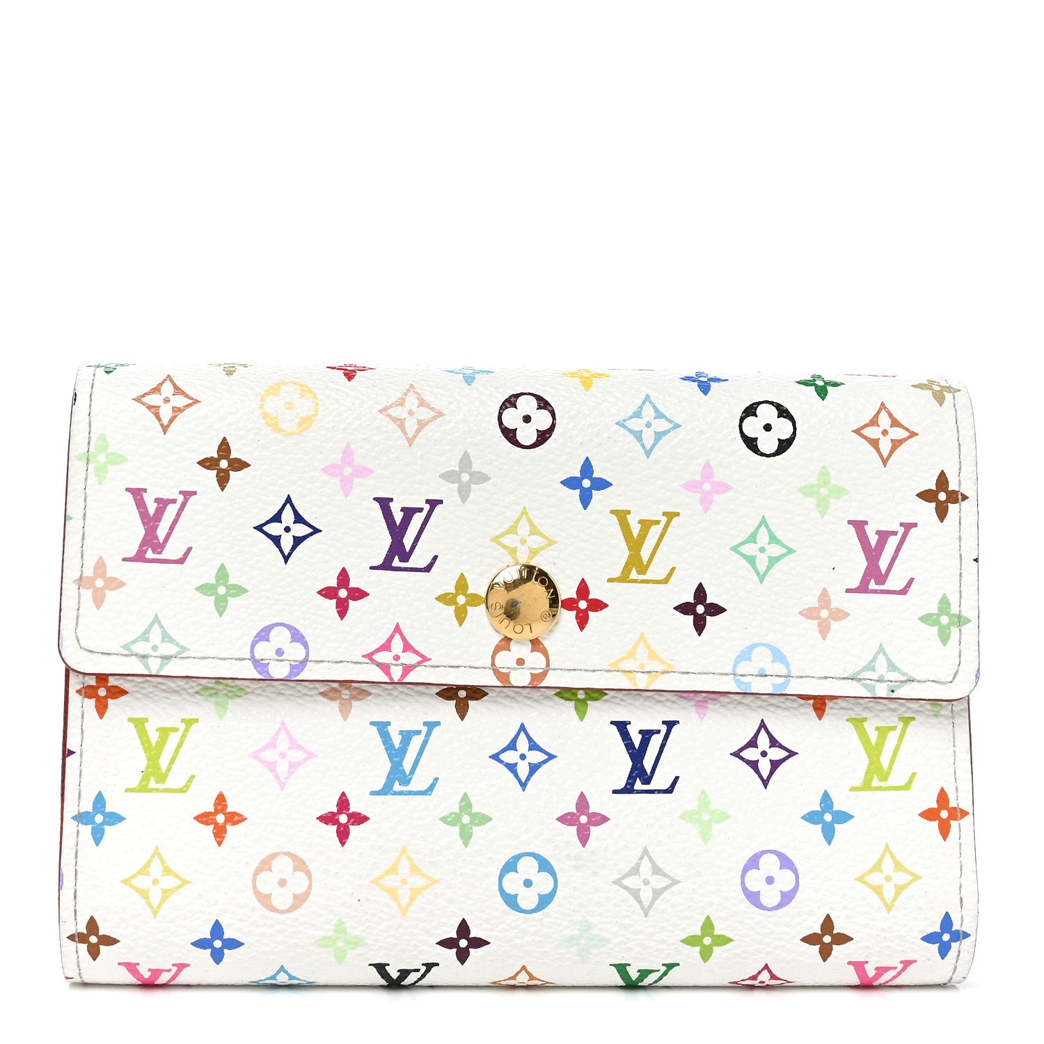 Louis Vuitton Monogram Multicolor Alexandra Wallet White 1 of 6
