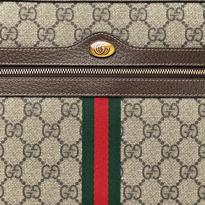Gucci GG Supreme Monogram Large Ophidia Pouch Clutch Brown 8 of 8