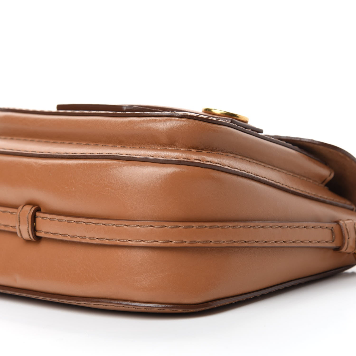 Stella McCartney Eco Alter Nappa Popper Shoulder Bag Camel 7 of 10