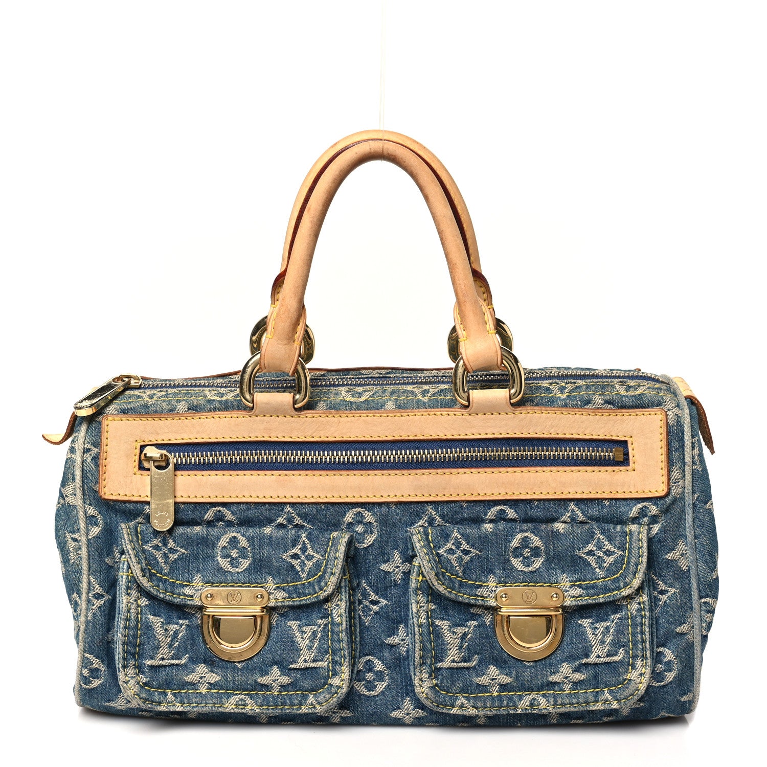 Louis Vuitton Monogram Denim Neo Speedy Blue 1 of 12