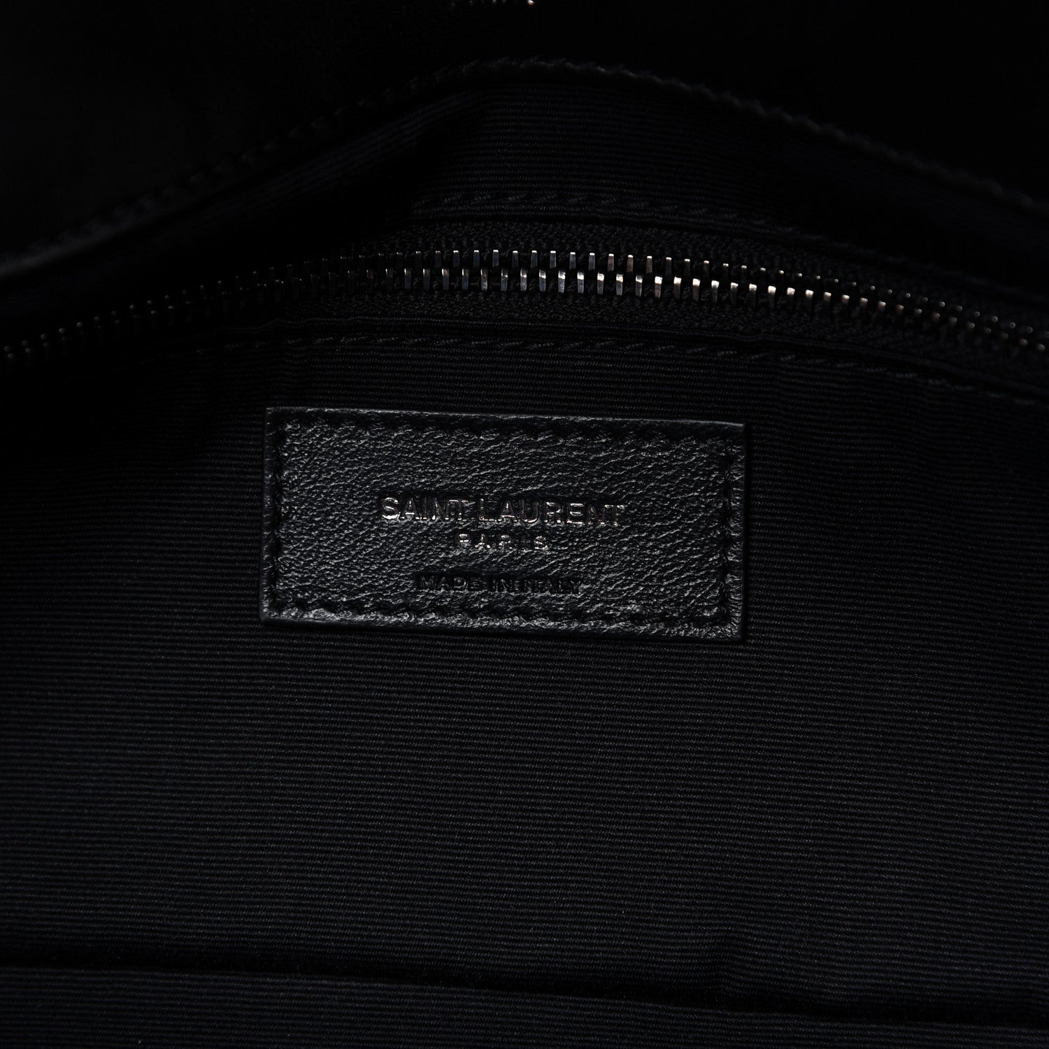 Saint Laurent Lambskin Patchwork Micro Stud Monogram Medium Jamie Baguette Black 8 of 9