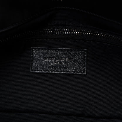 Saint Laurent Lambskin Patchwork Micro Stud Monogram Medium Jamie Baguette Black 8 of 9