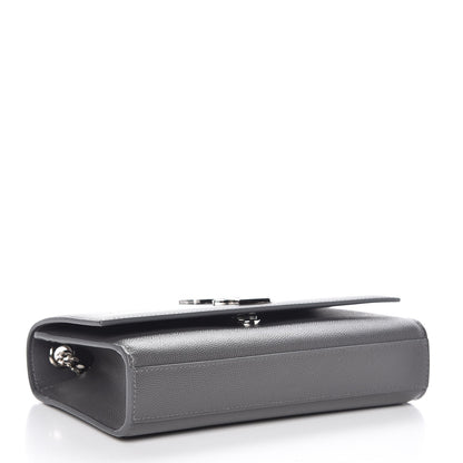 Saint Laurent Grain De Poudre Small Monogram Kate Satchel Storm 4 of 6