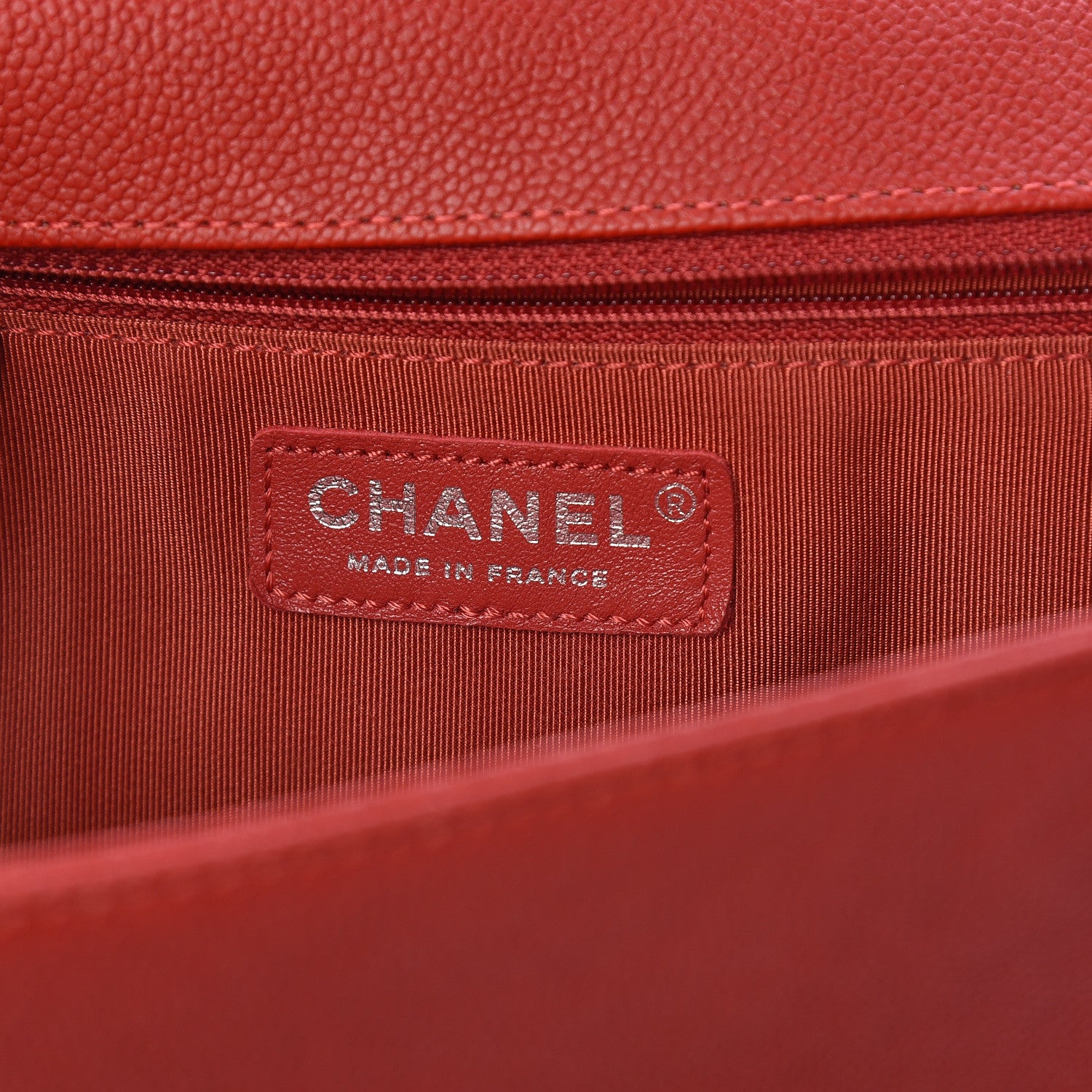 Chanel Caviar Quilted New Medium Boy Flap Dark Red 6 of 14