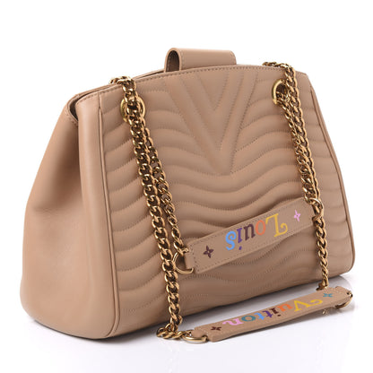 Louis Vuitton Calfskin New Wave Chain Tote Noisette 2 of 8