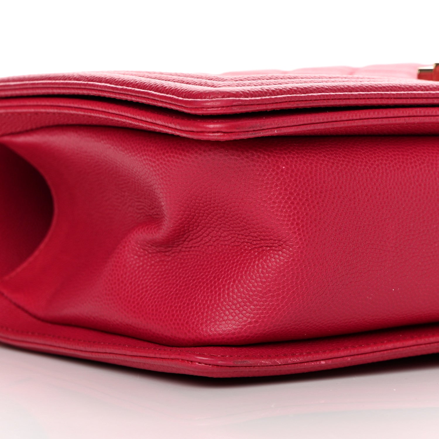 Chanel Caviar Quilted Medium Boy Flap Fuchsia 9 of 15