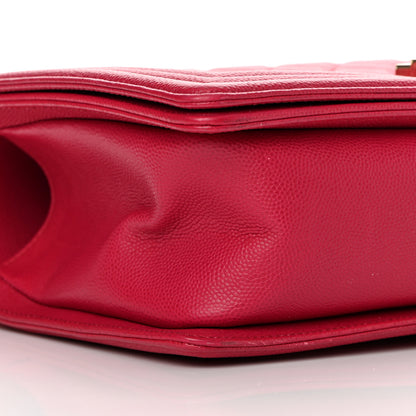 Chanel Caviar Quilted Medium Boy Flap Fuchsia 9 of 15