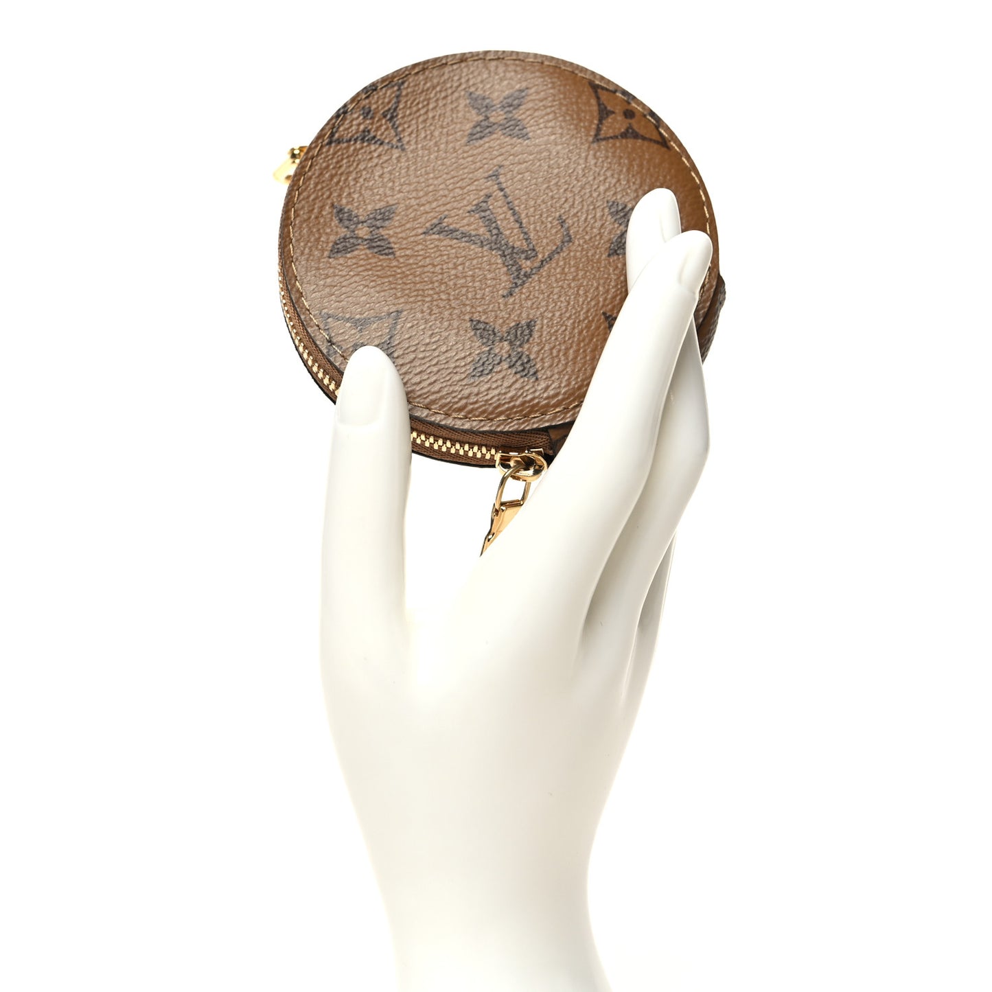 Reverse Monogram Bandouliere Round Coin Purse