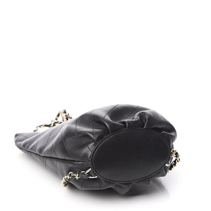 Chanel Lambskin Stitched CC Chain Backpack Black 4 of 9