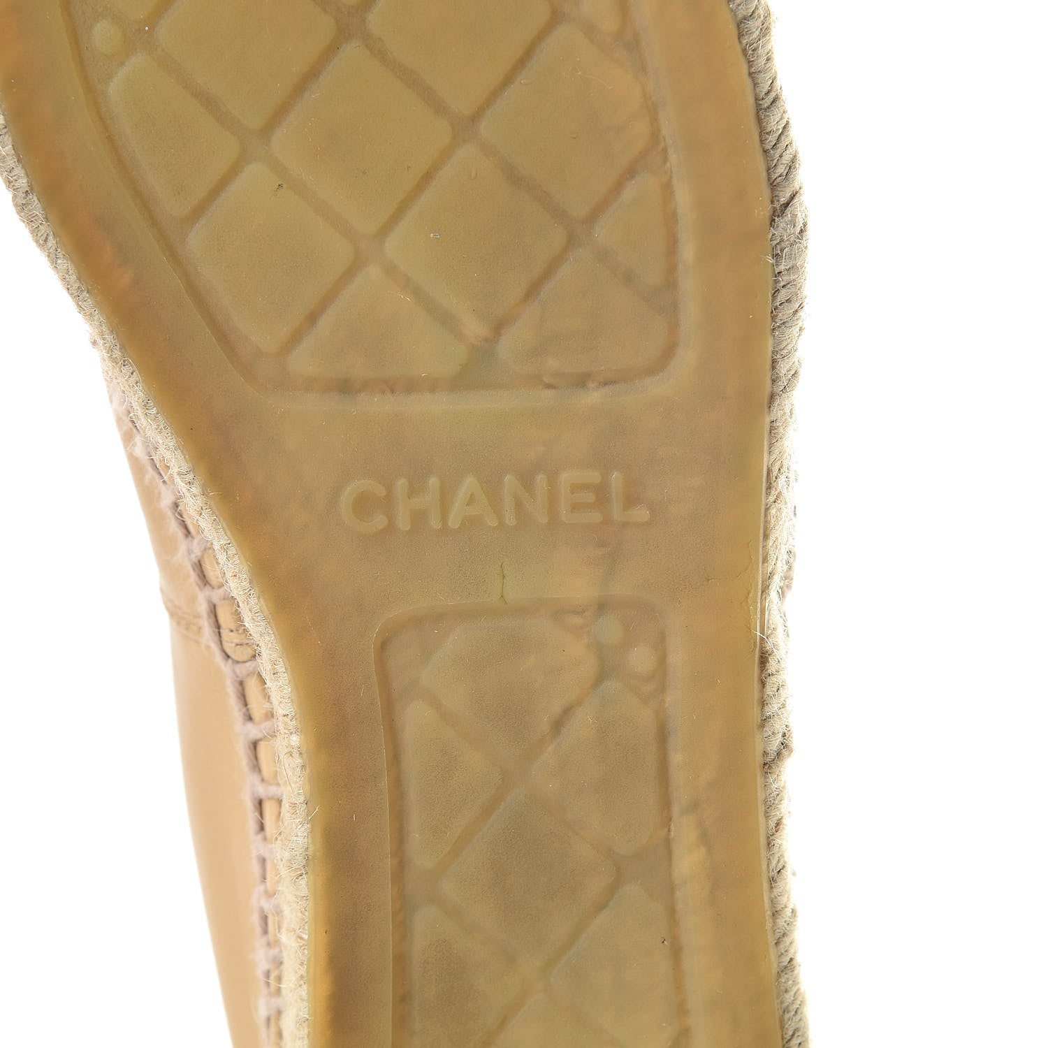 Chanel Lambskin CC Espadrilles 40 Beige Black 8 of 14