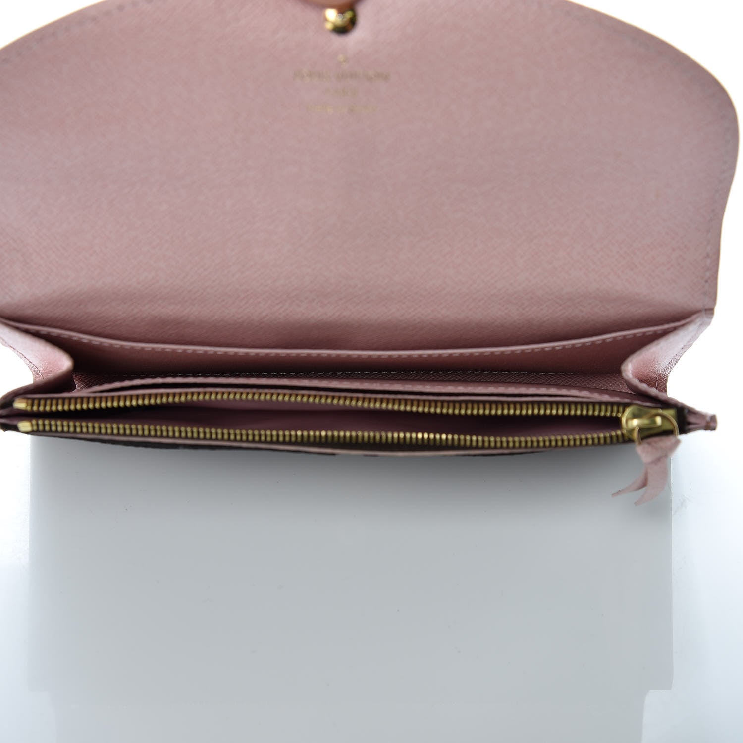 Louis Vuitton Damier Ebene Caissa Wallet Rose Ballerine 5 of 9