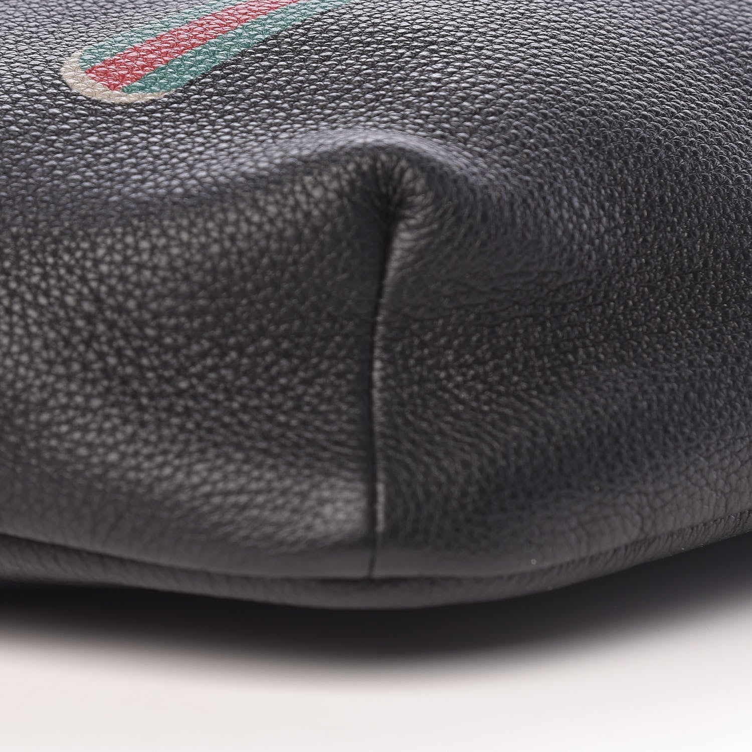 Gucci Grained Calfskin Logo Belt Bag Black 9 of 12