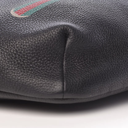 Gucci Grained Calfskin Logo Belt Bag Black 9 of 12