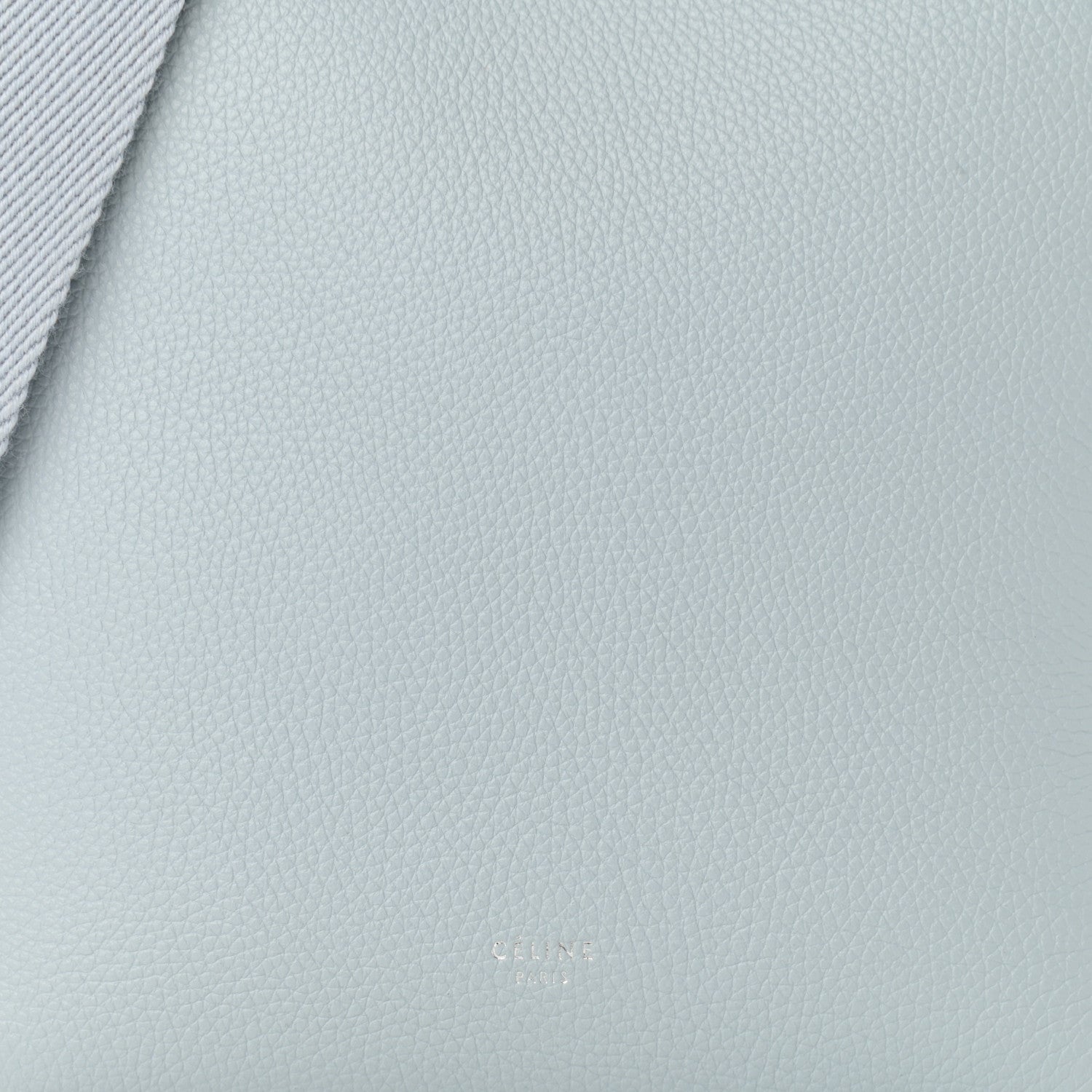Celine Soft Grained Calfskin Small Sangle Bucket Bag Storm 7 of 9