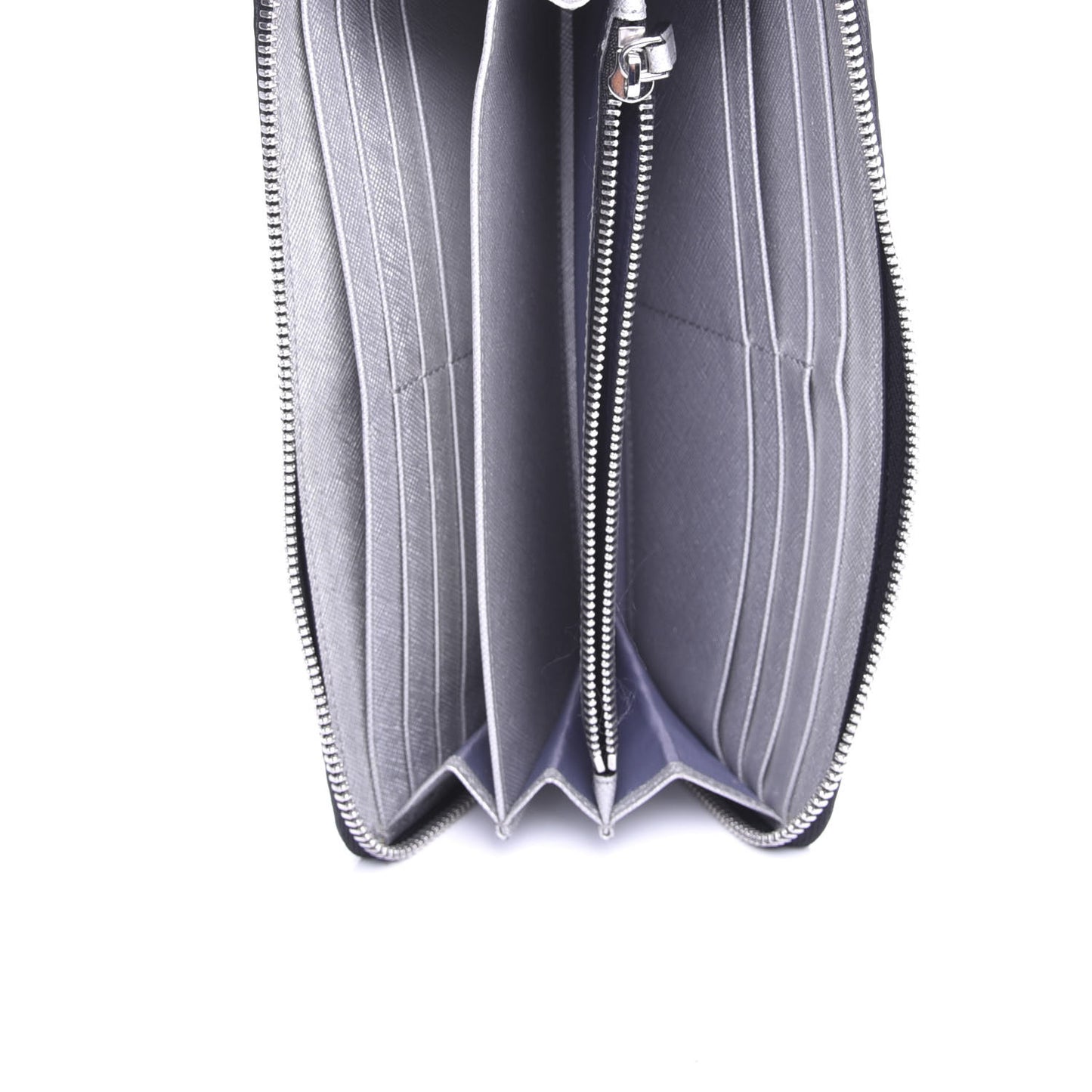 Visetos Large Zip Around Wallet Silver