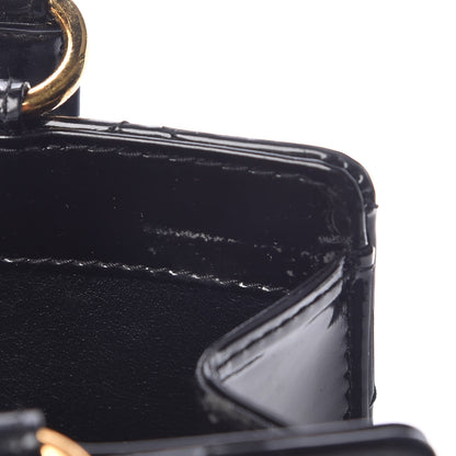 Chanel Patent Diamond Stitched Top Handle Bag Black 12 of 19