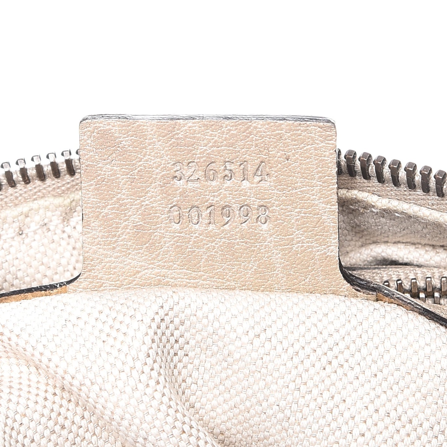 Pebbled Calfskin Small Miss GG Hobo Beige