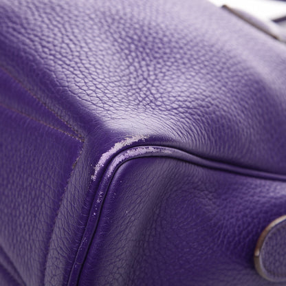 Hermes Taurillon Clemence Victoria Elan 38 Iris 12 of 12