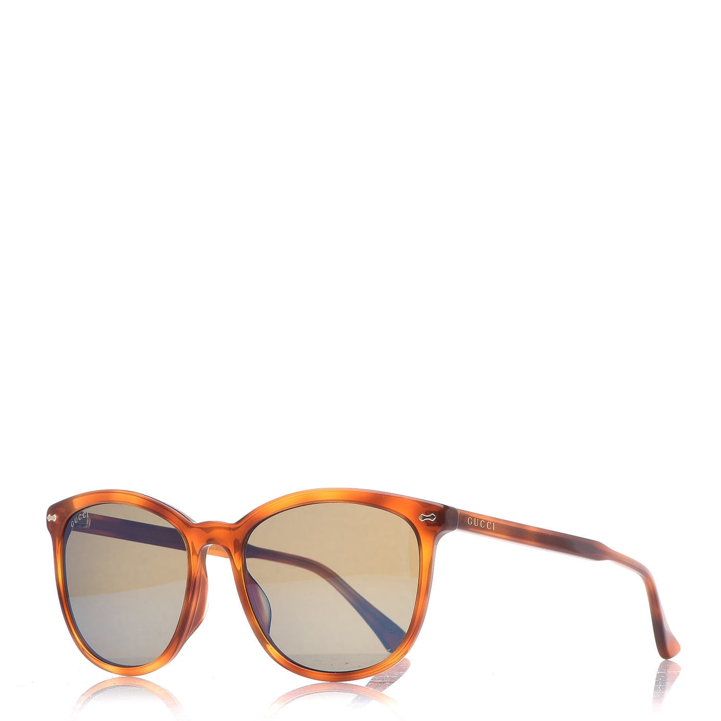 Acetate Square Frame Sunglasses GG0196SK Tortoise