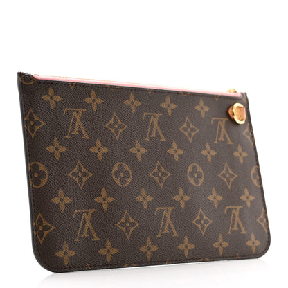 Louis Vuitton Monogram Neverfull MM GM Pochette Rose Ballerine 3 of 9
