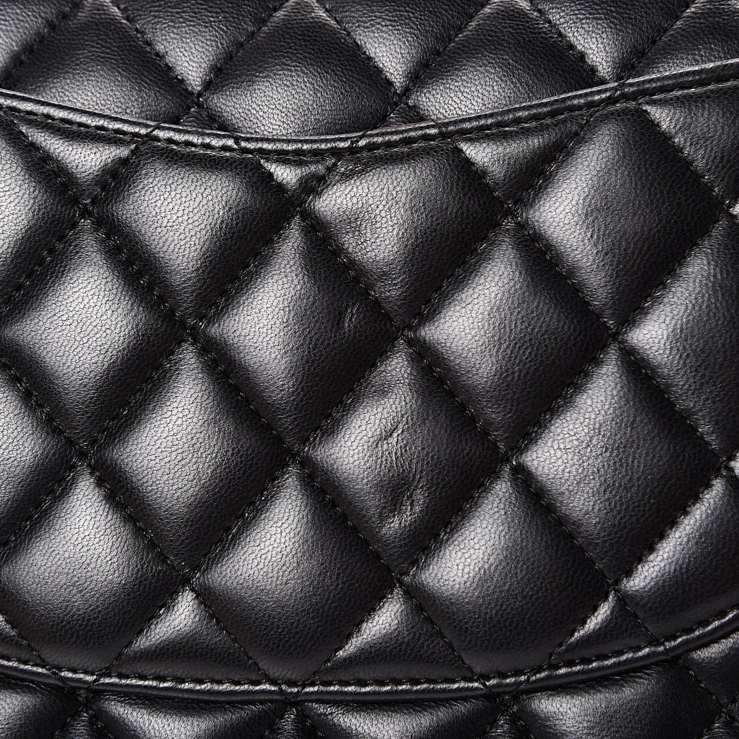 Chanel Lambskin Quilted Medium Double Flap Black 16 of 17