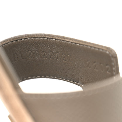 Hermes Epsom Oran Sandals 39 Etoupe 10 of 11