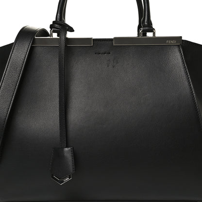 Fendi Vitello Dolce Petite 3jours Tote Black 8 of 12