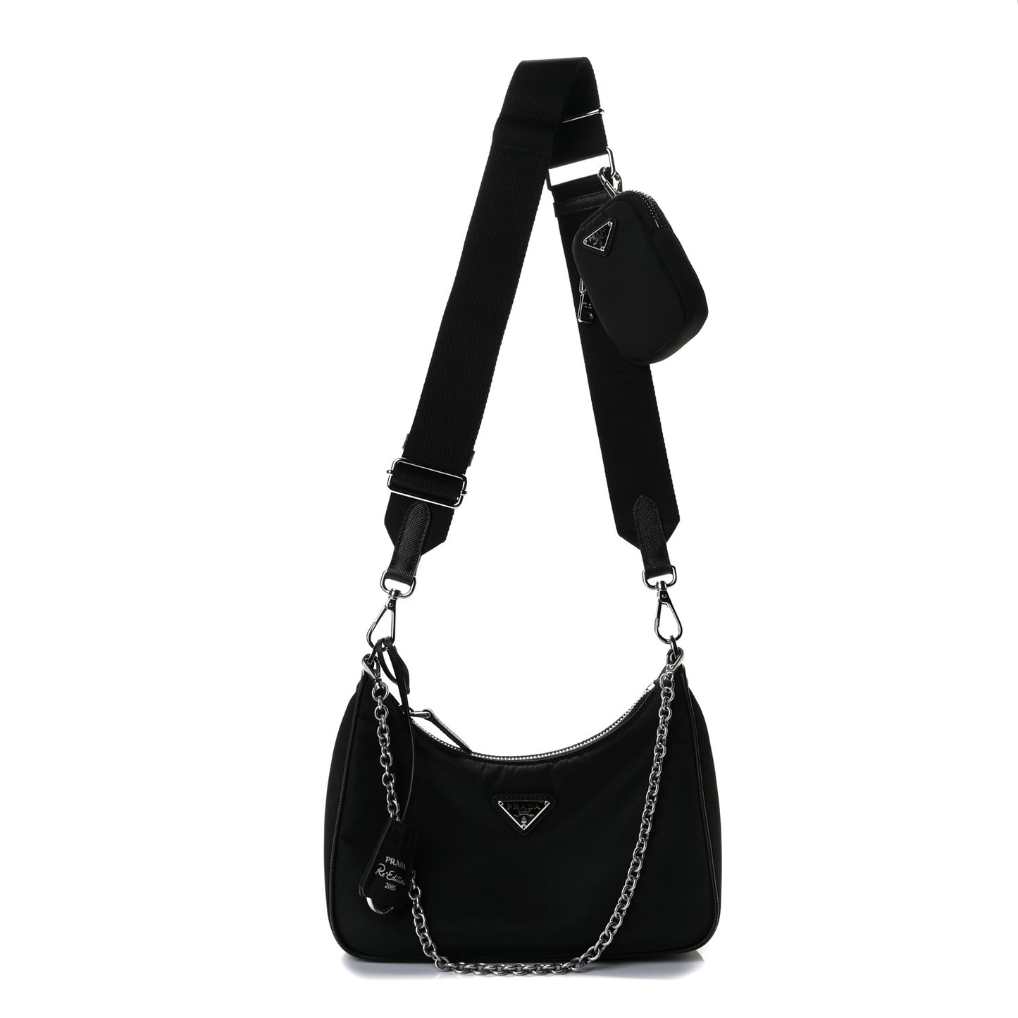 Nylon Re-Edition 2005 Shoulder Bag Black